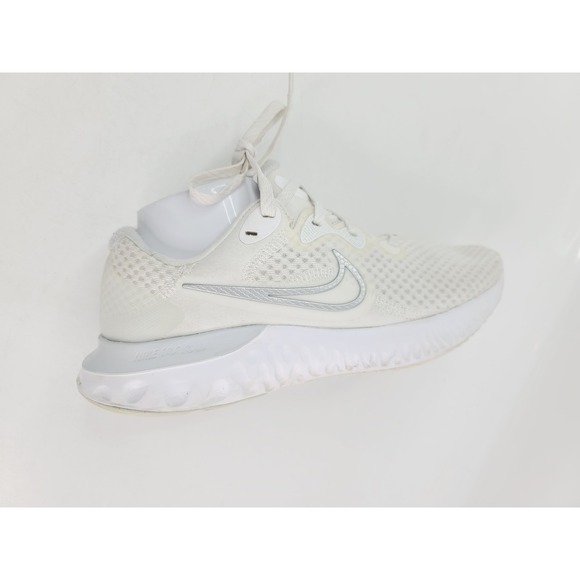 Nike Running Shoes, Men's , Size 8.5, White/Silver Color. - Picture 5 of 8